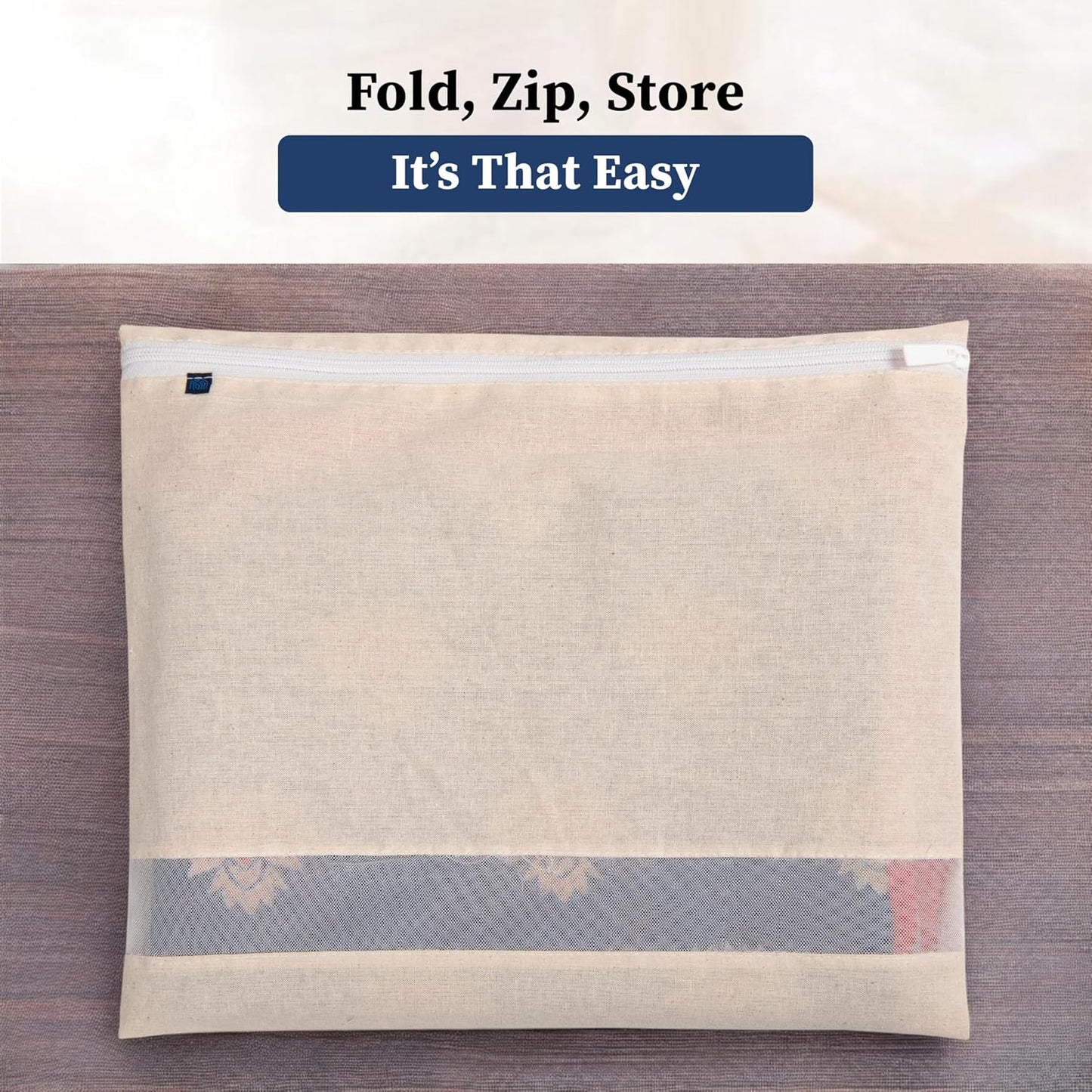 Saree/Dress Storage Zip Bags – Pack of 12