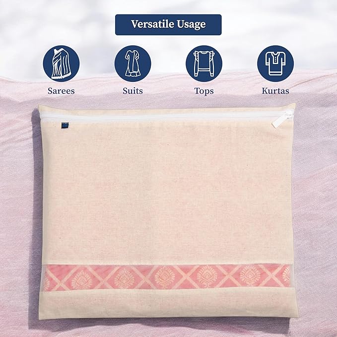 Saree/Dress Storage Zip Bags – Pack of 12