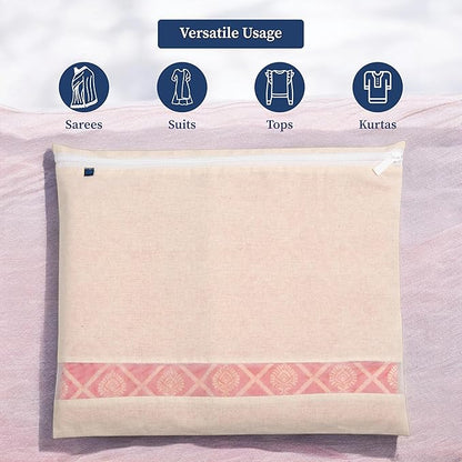 Saree/Dress Storage Zip Bags – Pack of 12