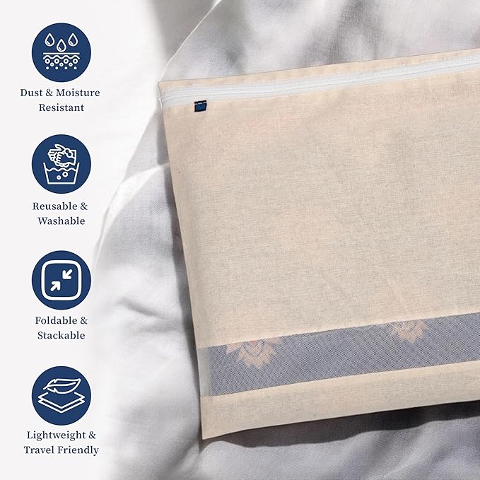 Saree/Dress Storage Zip Bags – Pack of 12