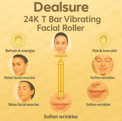 Lumière Luxe 24k Gold Electric Massager - By House Of Beauty India